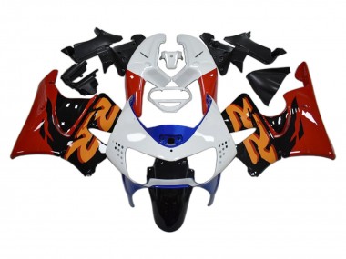 Lojas Carenagens Moto Honda CBR900RR 919 1998-1999 - Branco Vermelho Azul Preto Brilhante