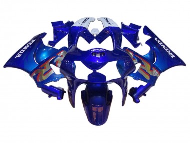 Lojas Carenagens Moto Honda CBR900RR 919 1998-1999 - Branco Azul Prata