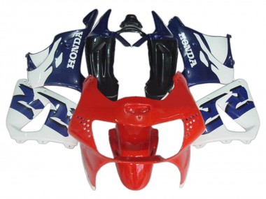 Lojas Carenagens Moto Honda CBR900RR 919 1998-1999 - Branco Vermelho Azul