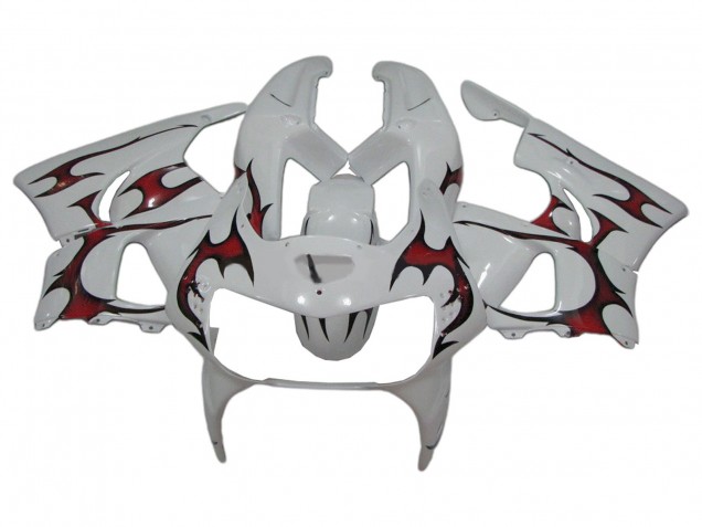 Lojas Carenagens Moto Honda CBR900RR 919 1998-1999 - Branco Vermelho