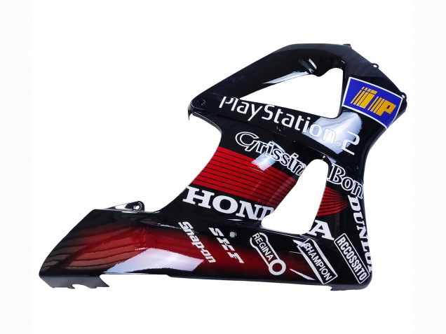 Lojas Carenagens Moto Honda CBR900RR 929 2000-2001 - Vermelho Branco Preto Brilhante PlayStation 2