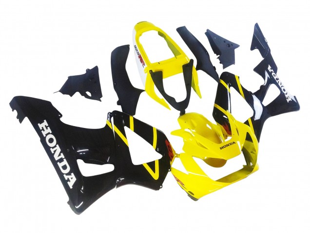 Lojas Carenagens Moto Honda CBR900RR 929 2000-2001 - Amarelo Preto Brilhante