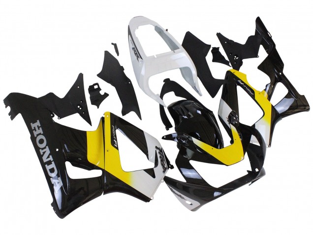 Lojas Carenagens Moto Honda CBR900RR 929 2000-2001 - Branco Amarelo Preto Brilhante