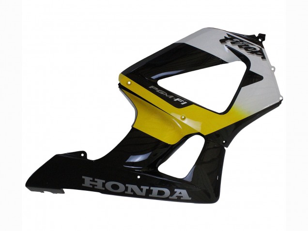 Lojas Carenagens Moto Honda CBR900RR 929 2000-2001 - Branco Amarelo Preto Brilhante