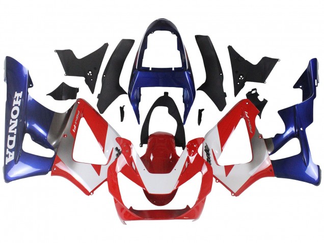 Lojas Carenagens Moto Honda CBR900RR 929 2000-2001 - Prata Vermelho Azul