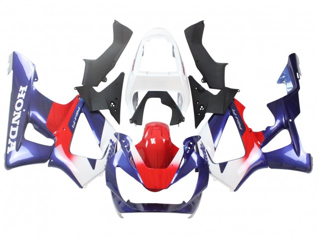 Lojas Carenagens Moto Honda CBR900RR 929 2000-2001 - Branco Vermelho Azul