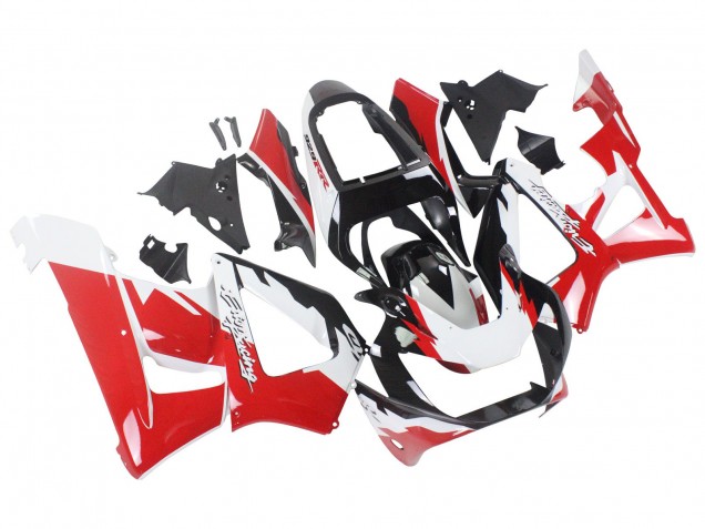 Lojas Carenagens Moto Honda CBR900RR 929 2000-2001 - Branco Vermelho Preto Brilhante Corrida
