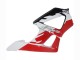 Lojas Carenagens Moto Honda CBR900RR 929 2000-2001 - Branco Vermelho Preto Brilhante Corrida