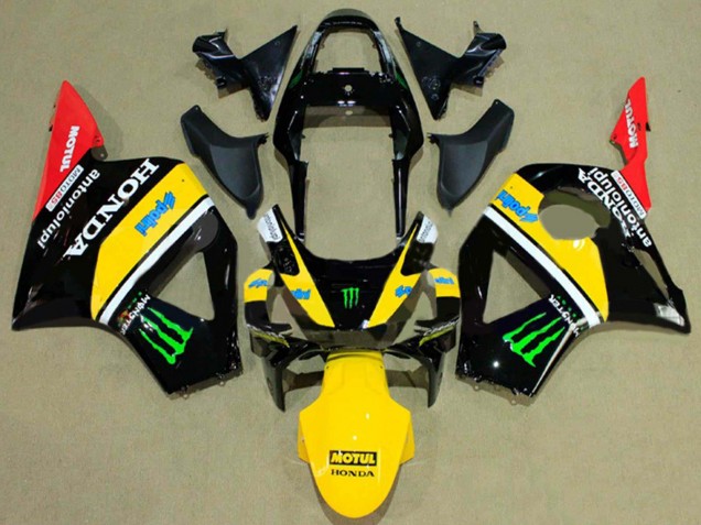 Lojas Carenagens Moto Honda CBR900RR 954 2002-2003 - Preto Brilhante Amarelo Vermelho Verde Monstro
