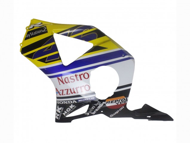 Lojas Carenagens Moto Honda CBR900RR 954 2002-2003 - Azul Amarelo Preto Brilhante Vermelho Nastro Azzurro 46