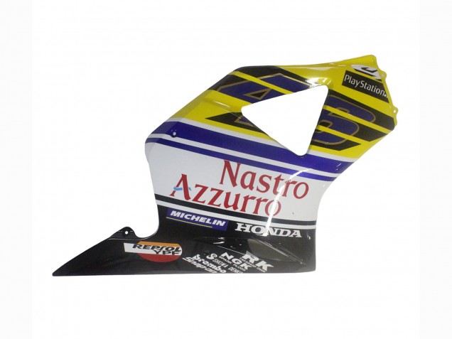 Lojas Carenagens Moto Honda CBR900RR 954 2002-2003 - Azul Amarelo Preto Brilhante Vermelho Nastro Azzurro 46