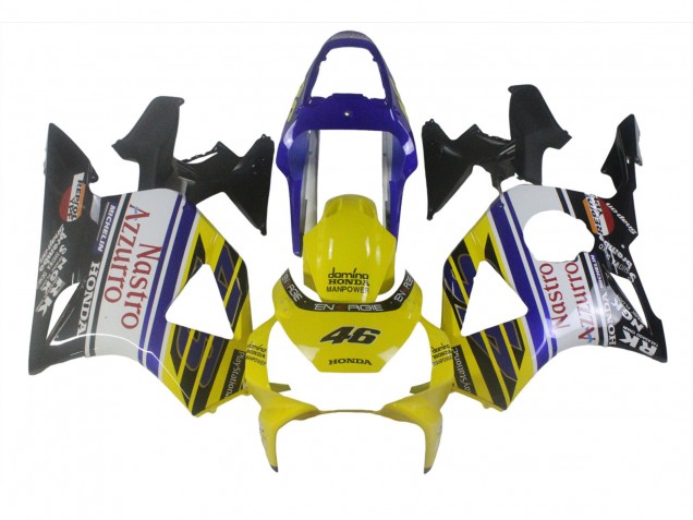 Lojas Carenagens Moto Honda CBR900RR 954 2002-2003 - Azul Amarelo Preto Brilhante Vermelho Nastro Azzurro 46