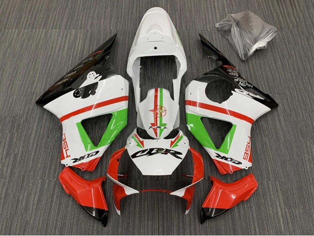 Lojas Carenagens Moto Honda CBR900RR 954 2002-2003 - Branco Vermelho Verde Preto Brilhante