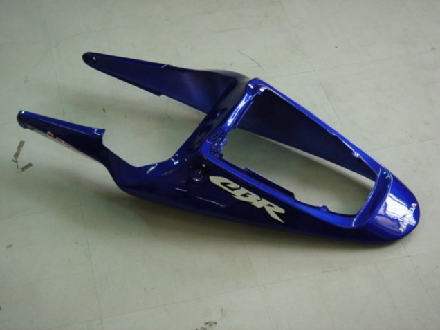 Lojas Carenagens Moto Honda CBR900RR 954 2002-2003 - Azul Amarelo Preto Brilhante Telefonica MoviStar Castrol