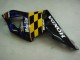 Lojas Carenagens Moto Honda CBR900RR 954 2002-2003 - Azul Amarelo Preto Brilhante Telefonica MoviStar Castrol