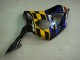 Lojas Carenagens Moto Honda CBR900RR 954 2002-2003 - Azul Amarelo Preto Brilhante Telefonica MoviStar Castrol