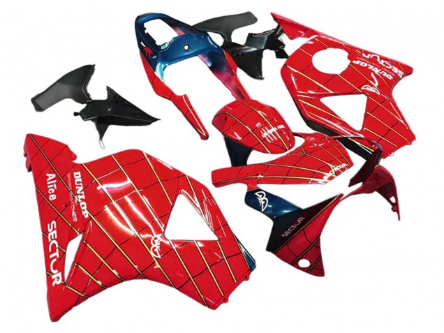 Lojas Carenagens Moto Honda CBR900RR 954 2002-2003 - Vermelho Azul Escuro Dunlop
