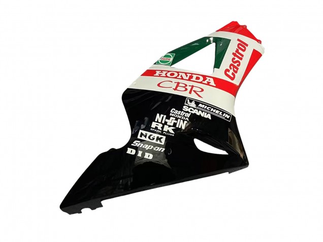 Lojas Carenagens Moto Honda CBR900RR 954 2002-2003 - Branco Vermelho Verde Preto Brilhante Castrol