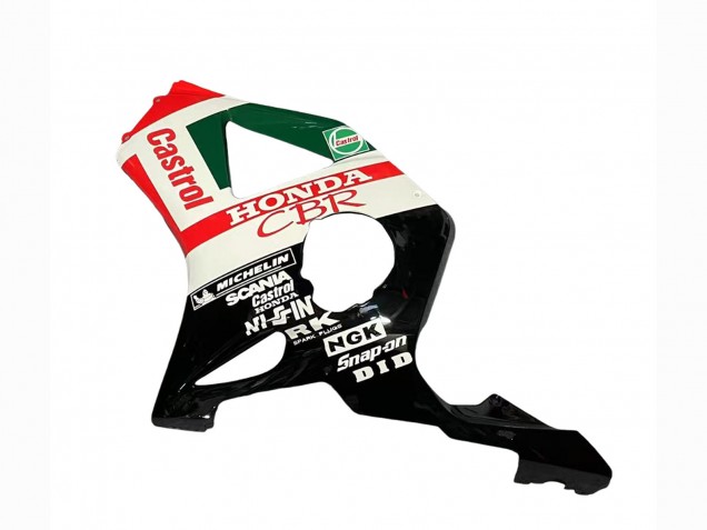Lojas Carenagens Moto Honda CBR900RR 954 2002-2003 - Branco Vermelho Verde Preto Brilhante Castrol