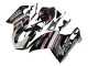 Lojas Carenagens Moto Ducati 848 2007-2014 - Branco Rosa Preto Brilhante Connie