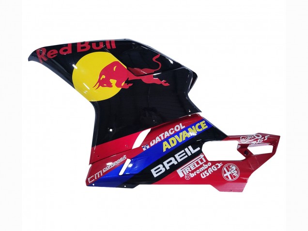 Lojas Carenagens Moto Ducati 848/1098/1198 2007-2014 - Preto Brilhante Amarelo Azul Red Bull