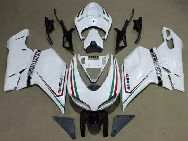 Lojas Carenagens Moto Ducati 1198 2007-2014 - Branco Vermelho Verde Preto Corse