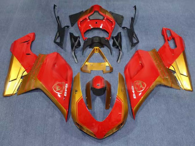 Lojas Carenagens Moto Ducati 848 2007-2014 - Vermelho Ouro