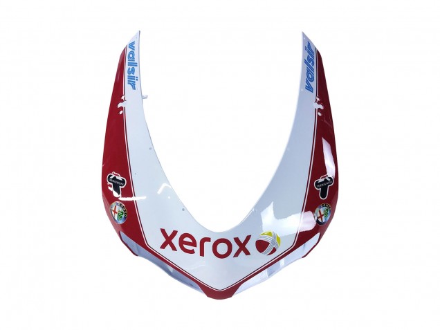 Lojas Carenagens Moto Ducati 848/1098/1198 2007-2014 - Branco Vermelho Preto Brilhante Valsir Xerox