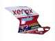Lojas Carenagens Moto Ducati 848/1098/1198 2007-2014 - Branco Vermelho Preto Brilhante Valsir Xerox