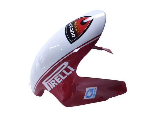 Lojas Carenagens Moto Ducati 848/1098/1198 2007-2014 - Branco Vermelho Preto Brilhante Valsir Xerox