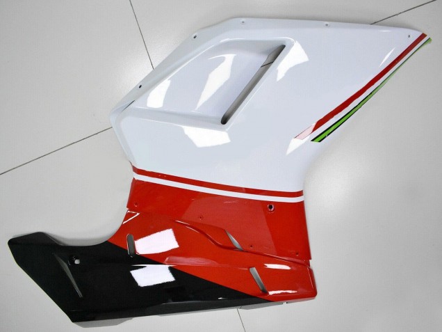 Lojas Carenagens Moto Ducati 848/1098/1198 2007-2014 - Branco Vermelho Verde Preto Brilhante