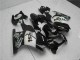 Lojas Carenagens Moto Kawasaki EX250 2008-2012 - Preto Brilhante Branco West