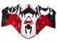 Lojas Carenagens Moto Ducati 1098 2007-2014 - Branco Vermelho Preto Brilhante