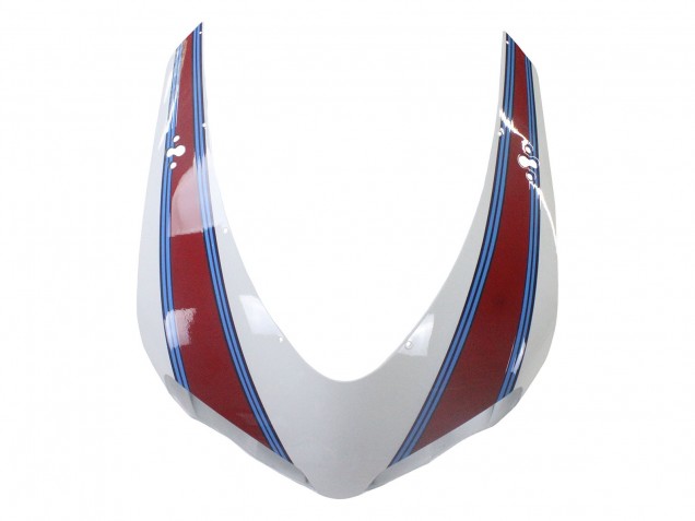 Lojas Carenagens Moto Ducati 1098 2007-2014 - Branco Vermelho Azul Preto Brilhante Martini