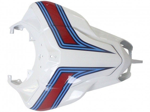 Lojas Carenagens Moto Ducati 1098 2007-2014 - Branco Vermelho Azul Preto Brilhante Martini