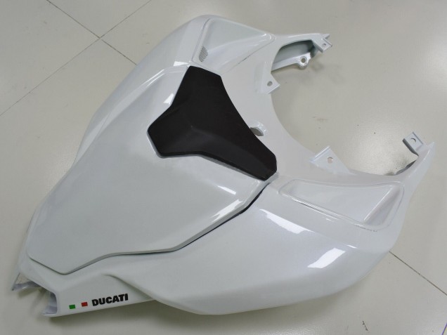 Lojas Carenagens Moto Ducati 848 2007-2014 - Branco Preto Fosco