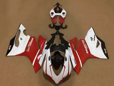 Lojas Carenagens Moto Ducati Panigale 899 2011-2014 - Branco Vermelho Preto