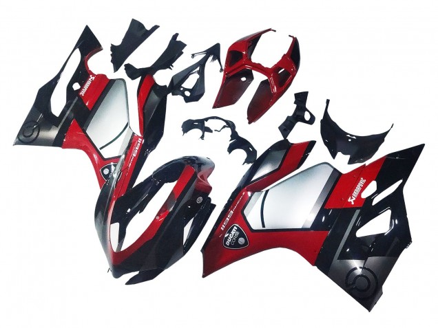Lojas Carenagens Moto Ducati 1199 2011-2014 - Vermelho Prata Preto