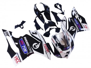 Lojas Carenagens Moto Ducati Panigale 899/1199 2011-2014 - Branco Preto Azul Fiamm Ficc 7