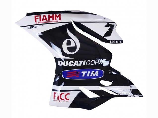 Lojas Carenagens Moto Ducati Panigale 899/1199 2011-2014 - Branco Preto Azul Fiamm Ficc 7