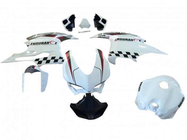 Lojas Carenagens Moto Ducati 959/1299 2015-2020 - Branco Vermelho Preto