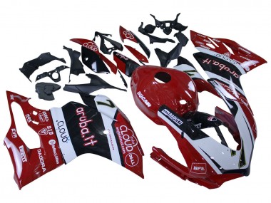Lojas Carenagens Moto Ducati 959/1299 2015-2020 - Branco Vermelho Preto Aruba 7