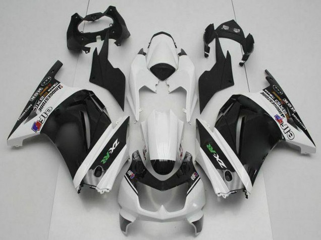 Lojas Carenagens Moto Kawasaki EX250 2008-2012 - Branco Preto Verde