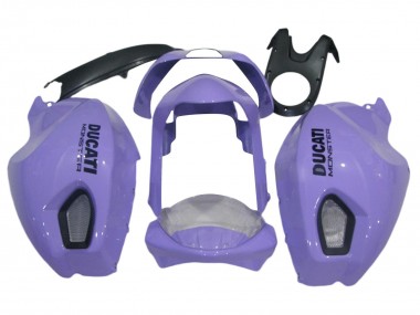 Lojas Carenagens Moto Ducati Monster 696 796 1100 1100S 2008-2012 - Roxo Claro Monstro