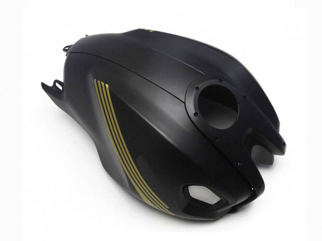 Lojas Carenagens Moto Ducati Monster 696 796 1100 1100S 2008-2012 - Preto Fosco Ouro