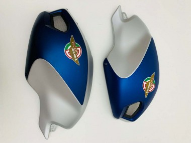 Lojas Carenagens Moto Ducati Monster 696 796 1100 1100S 2008-2012 - Azul Escuro Prata