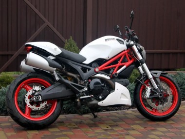 Lojas Carenagens Moto Ducati Monster 696 796 1100 1100S 2008-2012 - Branco