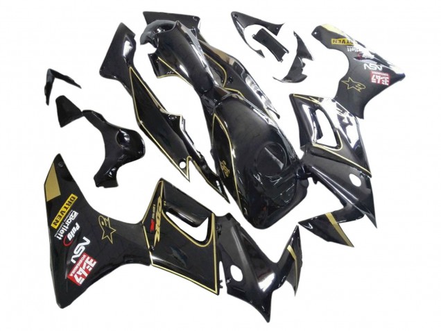 Lojas Carenagens Moto Honda CBR125R 2002-2006 - Preto Brilhante Ouro