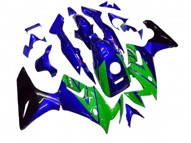 Lojas Carenagens Moto Honda CBR125R 2002-2006 - Azul Verde Preto Brilhante