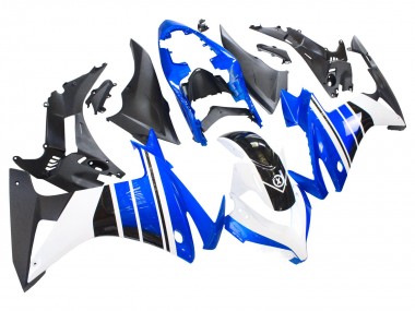 Lojas Carenagens Moto Honda CBR500R 2013-2015 - Azul Branco Preto Fosco